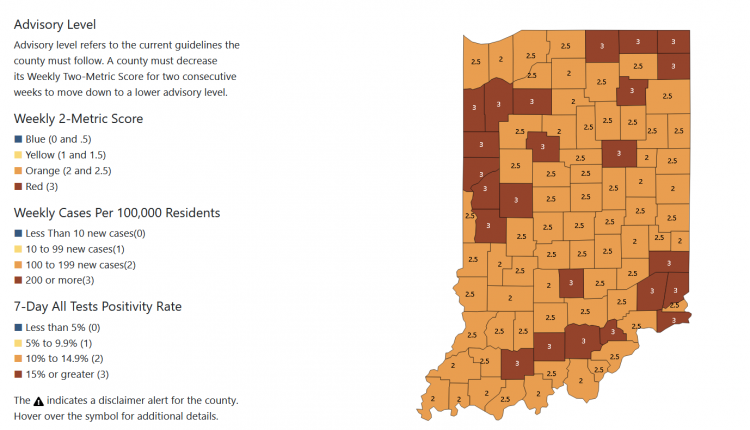 Indiana County COVID-19 report