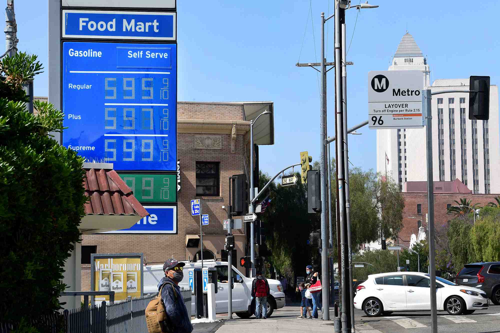 What was the highest gas price in Indiana?
